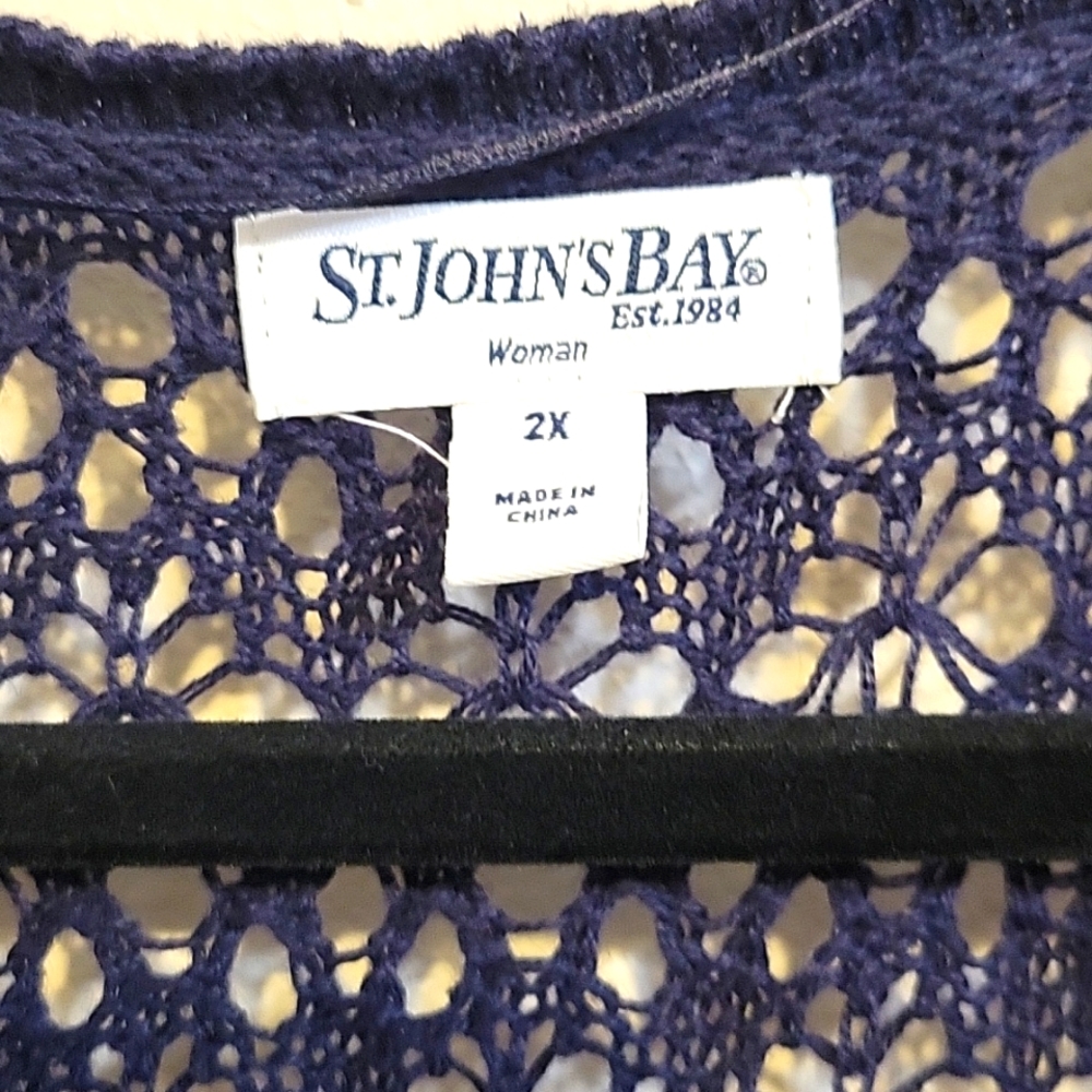 Womens Shirt Sleeve Sweater Cardigan Size 2X - Picture 3 of 8
